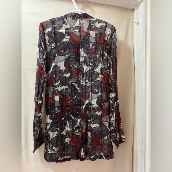 ⚫️ BOGO Sandwich ladies drawstring button up blouse size 42 - Picture 7 of 8